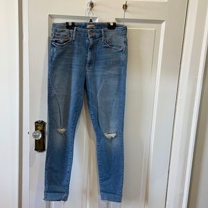 Mother Denim with knees rip